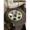 Image 2 : 4 GOOD YEAR WRANGLER DURATRAC SNOW TIRES M+S LT265/70R17 WITH DODGE 8 BOLT RIMS