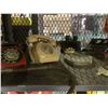 Image 2 : ASSORTED ITEMS INCLUDING; WHIP, VINTAGE TELEPHONES, BINOCULARS & MORE