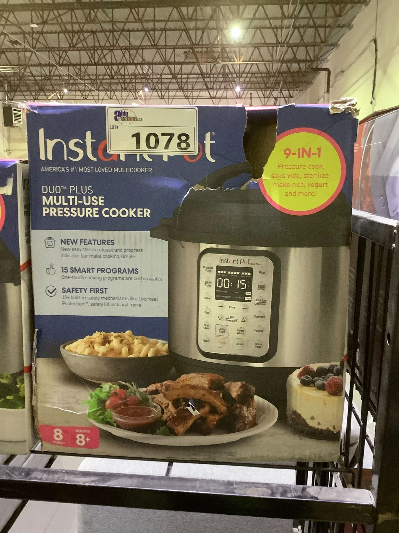 INSTANT POT DUO PLUS MULTI-USE PRESSURE COOKER 8QT - Able Auctions