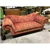 Image 1 : VINTAGE RED BUTTON ARM SETTEE