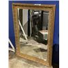 Image 1 : BEVELED ORNATE MIRROR 30X43" (FRAME HAS SOME DAMAGE & SCREWS THRU IT)