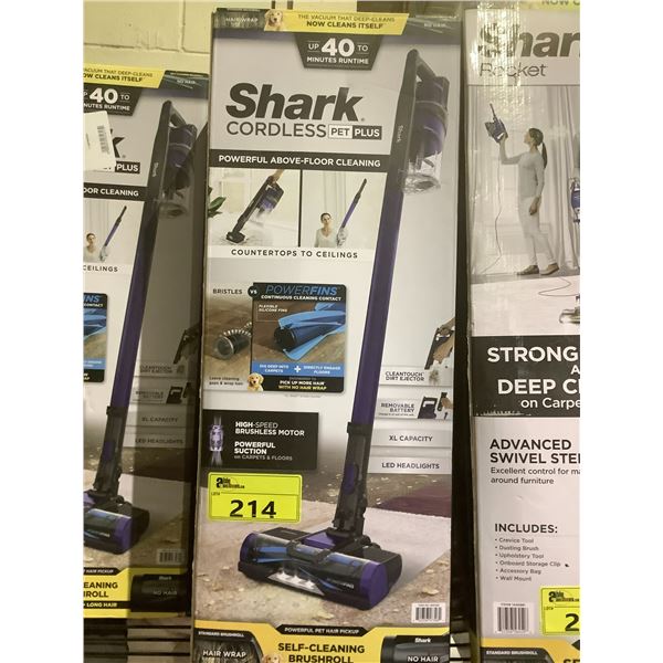 SHARK CORDLESS PET PLUS VACUUM