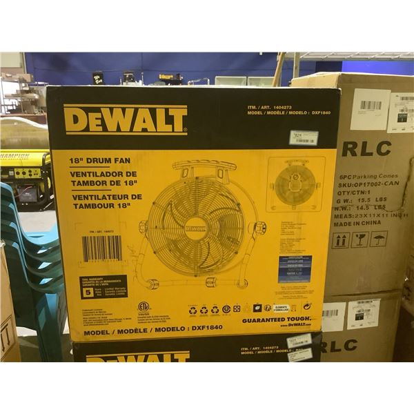 DEWALT 18" DRUM FAN