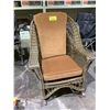 Image 1 : WICKER ROCKING CHAIR