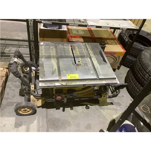 DEWALT TABLE SAW (UNKNOWN WORKING CONDITION)