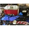 Image 2 : ASSORTED ITEMS INCLUDING; COLEMAN COOLER, CAMPING BBQ, FOLDING LAWN CHAIR & MORE