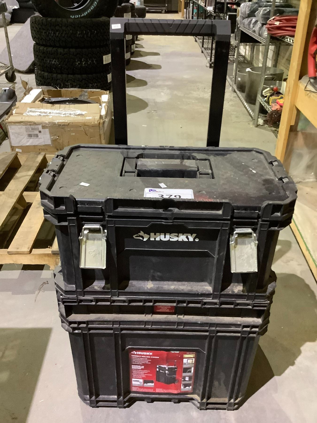 Husky Stack System HUSKY CONNECT ROLLING SYSTEM WITH ASSORTED CONTENTS INCLUDING; RATCHETS ...