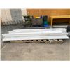Image 1 : PALLET OF 10' PLASTIC EAVES TROUGHS & DOWN SPOUTS