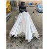 Image 2 : PALLET OF 10' PLASTIC EAVES TROUGHS & DOWN SPOUTS