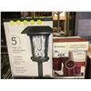 Image 2 : SET OF 5 SOLAR LED PATHWAY LIGHTS VINTAGE STYLE, BROOKSTONE HEATED THROW & SHARK LIGHT & EASY STEAM