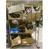 Image 1 : 3 SHELVES OF ASSORTED ITEMS INCLUDING; INTERCOM PHONES & FILE ORGANIZER (RACK NOT INCLUDED)