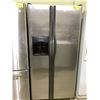 Image 1 : FRIGIDAIRE SIDE BY SIDE STAINLESS STEEL FRIDGE WITH ICE AND WATER