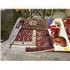 Image 3 : 8 ASSORTED FLOOR MATS/AREA RUGS & UMBRELLA