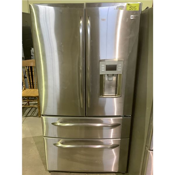 *PARTS & REPAIR* GE PROFILE STAINLESS STEEL FRENCH DOOR FRIDGE WITH DUAL ROLLOUT FREEZER & ICE &