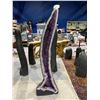 Image 1 : AMETHYST GEODE 116KG APPROX. 69 X 18" RETAIL $33,988