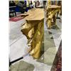 Image 3 : SOLID TEAK ROOT CONSOLE TABLE APPROX 47" X 16"