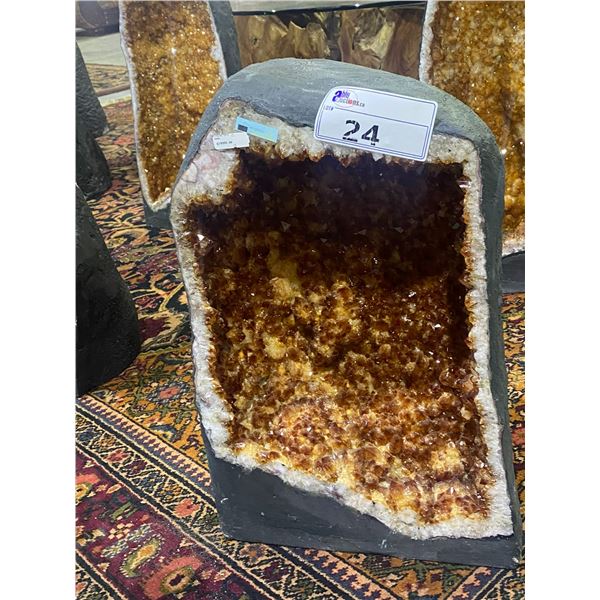 CITRINE GEODE 41.04KG APPROX. 21 X 12  RETAIL $19,999