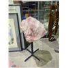 Image 1 : ROSE QUARTZ DECOR ON STAND STONE APPROX 13 X 14" RETAIL $13,988