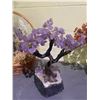 Image 2 : AMETHYST TREE ON AMETHYST BASE APPROX 14 X 10" RETAIL $2,498