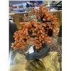 Image 2 : CARNELIAN TREE ON AMETHYST BASE APPROX 22 X 17" RETAIL $7,499