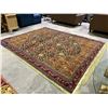 Image 1 : WOVEN AREA RUG WITH UNDERLAY APPROX 128 X 102"