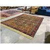 Image 2 : WOVEN AREA RUG WITH UNDERLAY APPROX 128 X 102"