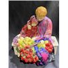 Image 1 : ROYAL DOULTON CHINA "FLOWER SELLERS CHILDREN" FIGURINE APPROX 8 X 8"