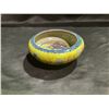 Image 1 : YELLOW GROUND CRACKLE GLAZED DRAGON BRUSH WASHER