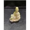 Image 1 : CELADON WHITE NEPHRITE BUDDHA FIGURE