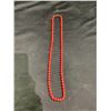 Image 1 : JAPANESE EAST SEA RED CORAL NECKLACE