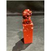 Image 2 : BLOODSTONE CARVED LION SCHOLAR STAMP