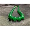 Image 2 : BURMESE SPINACH GREEN JADEITE BEADS NECKLACE