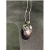 Image 1 : JAPANESE SOUTH SEA DARK BAROQUE PEARL NECKLACE