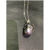 Image 2 : JAPANESE SOUTH SEA DARK BAROQUE PEARL NECKLACE