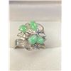 Image 1 : SILVER JADE RING SIZE 7