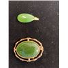 Image 1 : JADE PENDANT AND JADE BROOCH/PENDANT