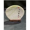 Image 1 : CIRCULAR SCHOLAR STONE ON STAND