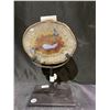 Image 2 : AGATE SLICE ON METAL STAND STONE APPROX 5 X 4" RETAIL $359