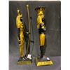 Image 2 : PAIR OF EGYPTIAN FIGURINES 11" TALL