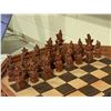 Image 2 : 100% HAND CARVED CHESS SET IMPORTED FROM BALI 17X17"