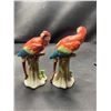 Image 1 : PAIR OF SITZENDORF S POTTERY PARROTS APPROX 5.5 X 2"