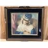 Image 1 : FRAMED ARTISTS PROOF "BEAMING EYES" BY S.E. WILSON APPROX 25 X 23"