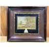 Image 1 : FRAMED PRINT "THE CORNFIELD" WITH EMBOSSING APPROX 12 X 11"