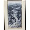 Image 2 : FRAMED D'APRES P.A. COT MACHINE MADE TAPESTRY APPROX 12.5 X 21.5"