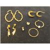 Image 1 : PAIR OF 10K EARRING SET WITH  ZIRCONIA, 10K HOOP WITH PEARL, 10K HOOP, PAIR OF 10K HOOP EARRINGS,