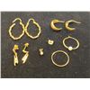 Image 1 : PAIR OF 10K EARRING SET WITH  ZIRCONIA, 10K HOOP WITH PEARL, 10K HOOP, PAIR OF 10K HOOP EARRINGS,