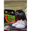 Image 3 : ASSORTED ITEMS INCLUDING; SHOES, VEGEMIL JUICE & ASSORTED CLOTHING