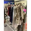 Image 2 : RACK OF ASSORTED CLOTHING INCLUDING; SCARVES, SWEATERS & FUR VEST (RACK NOT INCLUDED)