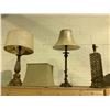 Image 2 : ASSORTED MOVING BLANKETS & 3 TABLE LAMPS WITH 4 ASSORTED SHADES