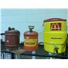 Image 1 : VINTAGE MCDONALDS WATER COOLER & 2 SAFETY CANS